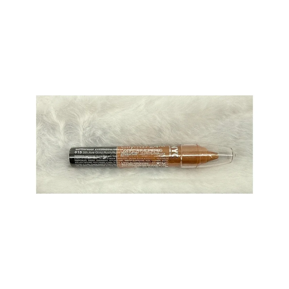 NYC City Proof 24HR Waterproof Eyeshadow Pencil 615 5th Ave Gold Rush Shimmer